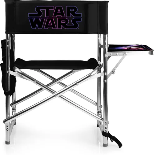 Miniatura 12 de PICNIC TIME Star Wars R2-D2 Silla deportiva con mesa auxiliar, silla plegable de playa y campamento, silla portátil para exteriores con correa