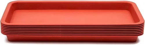 Miniatura 7 de Juvale Bandeja rectangular de plástico para plantas, bandeja de agua para plantas en interiores y exteriores, drenaje integrado y recogedor