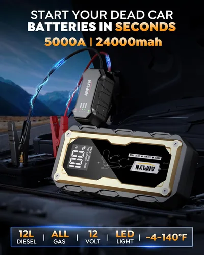 Miniatura 5 de Arrancador portátil del salto de 5000A DMI, arrancador del salto de la batería del coche 12V