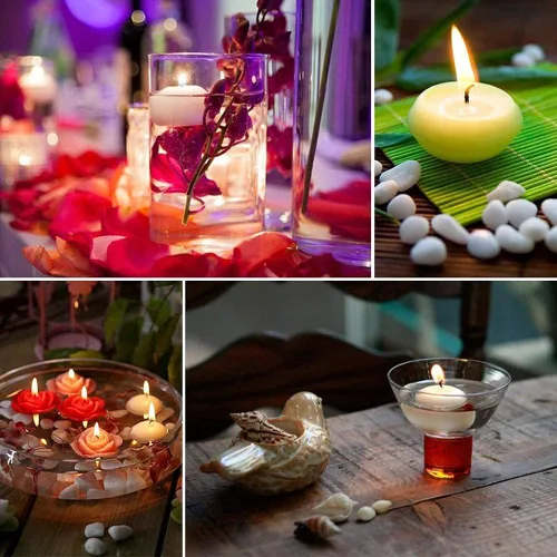 Miniatura 8 de Portavelas votivas de flor de loto, portavelas budista de cobre, taza de oferta de agua budista tibetana, soporte para lámpara de aceite para Rojo