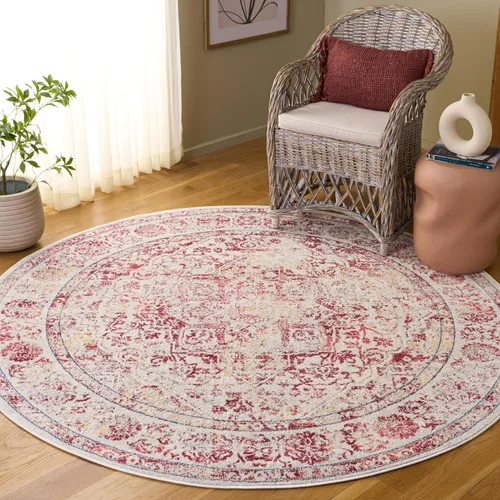Miniatura 41 de SAFAVIEH - Alfombra de la colección Brentwood - 6' x 9', azul marino y gris claro, diseño envejecido con medallón, no desprende pelusa y fácil azul