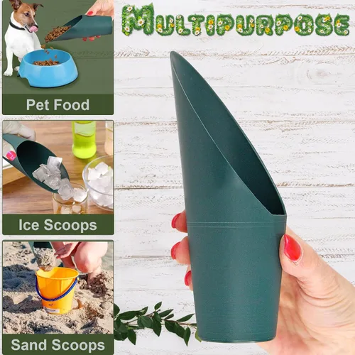 Miniatura 6 de Home-X Juego de 2 cucharas de tierra – Mini cucharas de mano para trasplante, deshierbe y macetas – Pequeña pala de jardín, palas para macetas