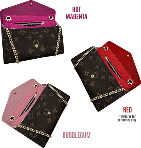 Miniatura 7 de Sarah Wallet Insert Purse Conversion Kit for Sarah Wallet with Gold Chain Sarah Wallet on Chain (90cm Gold Chain - Underarm Fit, Lime)