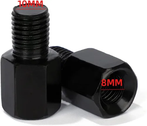 Miniatura 2 de Adaptador de montaje de espejo retrovisor para motocicleta, ajuste de altura con tornillo, espejos retrovisores, convertidor de rosca de diámetro 8
