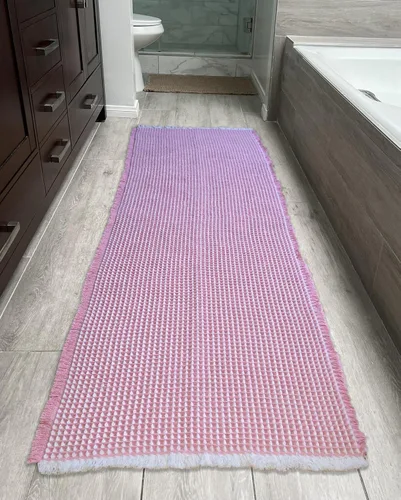 Miniatura 19 de Tapete de Baño Waffle Mejorado – Ultra Suave, Súper Absorbente y Alfombra Antideslizante con Borlas, Lavable a Máquina, Respaldo de Goma para Baño