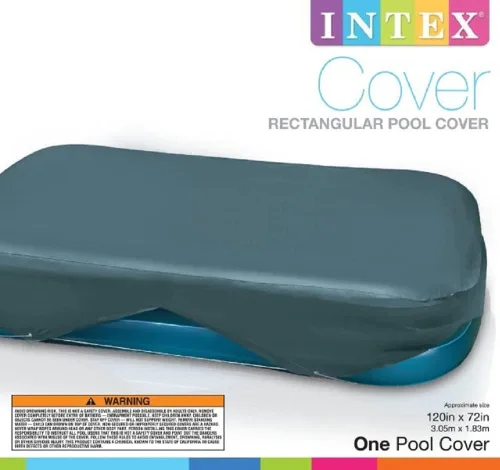 Miniatura 3 de Intex B008VQWPDK - Cubierta rectangular para piscina para centros de natación 58412EP, 1 paquete, multicolor