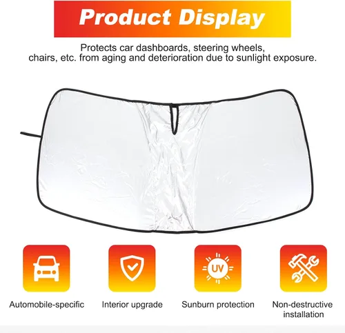 Miniatura 9 de Parasol para parabrisas delantero Lamborghini Urus 2018-2024, parasol con bloqueo UV, protector de privacidad, protector solar personalizado