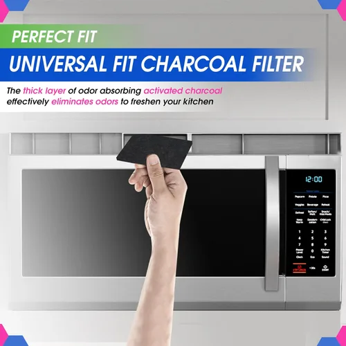 Miniatura 5 de Filtro de repuesto para microondas cortado a medida, filtro de carbón activado de 18 x 15 pulgadas para Samsung GE, LG, Frigidaire, Whirlpool y más