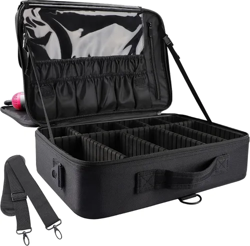 Miniatura 11 de Estuche de maquillaje de viaje JOURMON, Negro, L