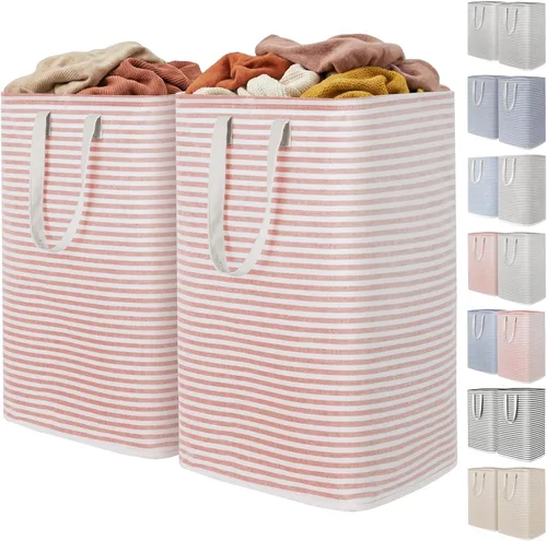 Miniatura 30 de Lifewit Cesta de Ropa Sucia Grande Plegable, Cesta de Ropa Independiente Impermeable con Almacenamiento y Asas de Fácil Transporte para Ropa en Azul