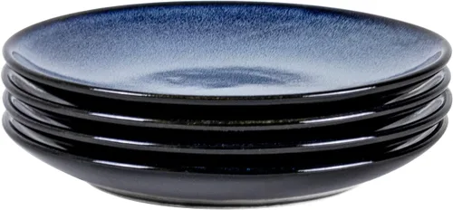 Miniatura 8 de UNICASA Juego de 4 platos de cerámica para postre, platos reactivos de 8 pulgadas para aperitivos, aperitivos, ensaladas, platos para servir, aptos