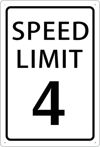 Miniatura 5 de KONEDMIX Señal de límite de velocidad de 25 mph, señal de tráfico lenta, carretera y calle, 25 señales de 8 x 12 pulgadas Límite de velocidad 25