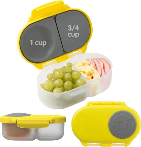Miniatura 28 de b.box Batman Snack Box - Recipientes a prueba de fugas de 2 compartimentos para niños, mini caja Bento para niños y niños pequeños, contenedores