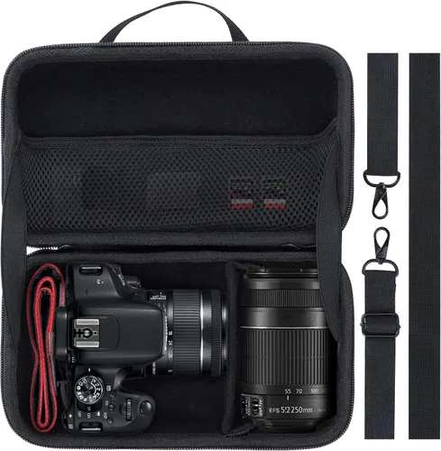 Lebakort Funda de almacenamiento compatible con cámara Canon EOS Rebel T7 / T7i