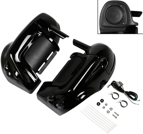 Miniatura 13 de Green-L - Rejilla inferior ventilada para piernas con altavoces de 6.5" para Harley Touring Road King Street Glide Electra Glide Ultra Modelos antes