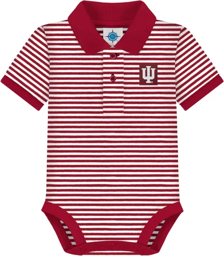 Creative Knitwear Body tipo polo a rayas para bebé, logotipo del equipo, varios colores, para niños y niñas (0-12 meses)