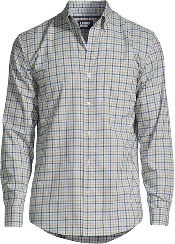 Miniatura 2 de Lands End Camisa de sarga de hierro sin ajuste tradicional para hombre