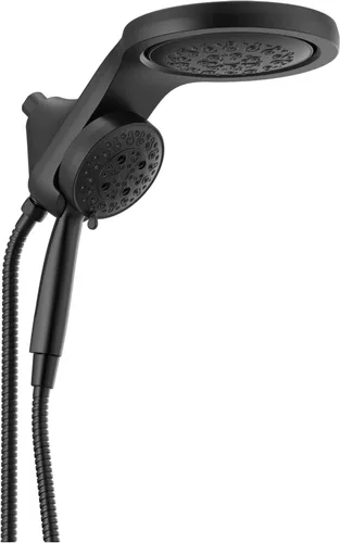 Miniatura 13 de Delta Faucet HydroRain 5-Spray H2Okinetic Cabezal de ducha dual con rociador de mano, cabezal de ducha cromado con manguera, cabezales de ducha