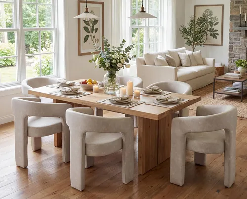 Miniatura 31 de BESTANO Sillas de comedor modernas tapizadas en terciopelo de vellón con respaldo abierto, lindas sillas laterales de barril, sillas de cocina