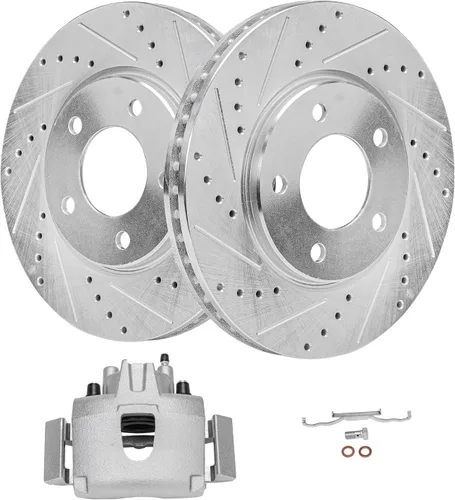 Miniatura 68 de Detroit Axle - Kit de freno delantero para Chevrolet Equinox Pontiac Torrent Suzuki XL-7, 08-10 Saturn Vue, 12-15 Captiva Sport Reemplazo 2008 2009