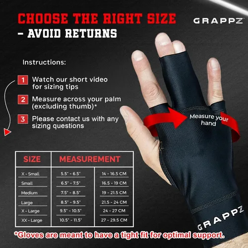 Miniatura 2 de Guantes de compresión Grappz para el dedo medio – Cinta adhesiva atlética tipo Buddy Tape y alternativa a la férula del dedo gatillo – Funda