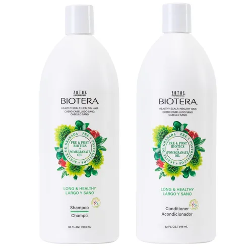 Biotera Long & Healthy Strengthening Shampoo | Strengthens Long, Growing Hair | Microbiome Friendly | Vegan & Animal Test Free | Paraben Free |