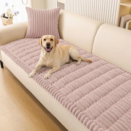 Miniatura 29 de Smiry Funda de Sofá para Perros Lavable, Fundas de Sofá para Mascotas Antideslizantes y Peludas para Sofá de 3 Cojines Apto para Mascotas, Protector