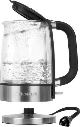Miniatura 2 de Tetera eléctrica inalámbrica Cuisinart GK-17N Viewpro, plateada de 1.7 litros