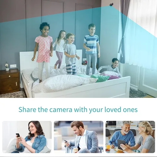 Miniatura 2 de Cámara oculta espía con audio/video. Cámara WiFi HD 1080P - Mini cámara de niñera con visión nocturna y detección de movimiento - Cámaras