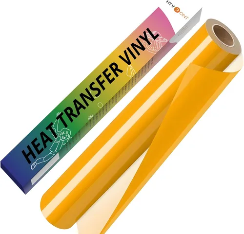 Miniatura 16 de HTVRONT Vinilo HTV de transferencia de calor blanco - 30,5 cm x 36,6 metros de vinilo blanco para planchar para camisetas, rollo de vinilo HTV