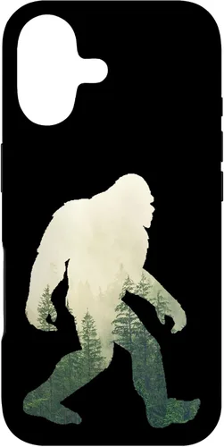 Miniatura 32 de iPhone 12 Pro Max Bigfoot figura Sasquatch Yeti Nature doble caso de exposición