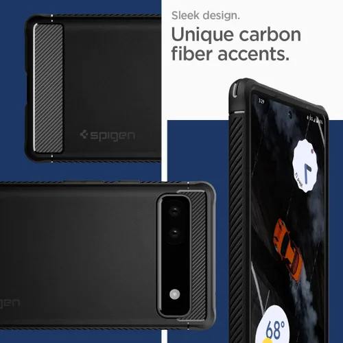 Miniatura 4 de Spigen Rugged Armor diseñado para Pixel 6a Case (2022) - Negro mate