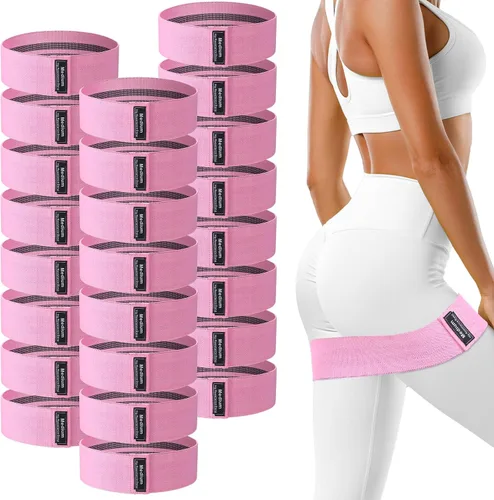 Miniatura 8 de 24 piezas de bandas de resistencia de tela para entrenamiento Bandas de ejercicio de fuerza para mujeres y hombres Bandas de resistencia elásticas