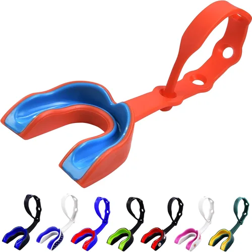 Miniatura 23 de Oral Mart - Protector bucal deportivo con correa para fútbol, lacrosse, hockey sobre hielo, taekwondo