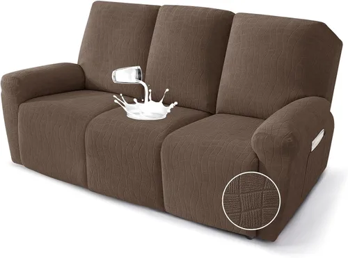 Miniatura 29 de MAXIJIN Fundas impermeables para sillas reclinables pequeñas de 3 piezas, fundas reclinables que se mantienen en su lugar, fundas reclinables Lazy