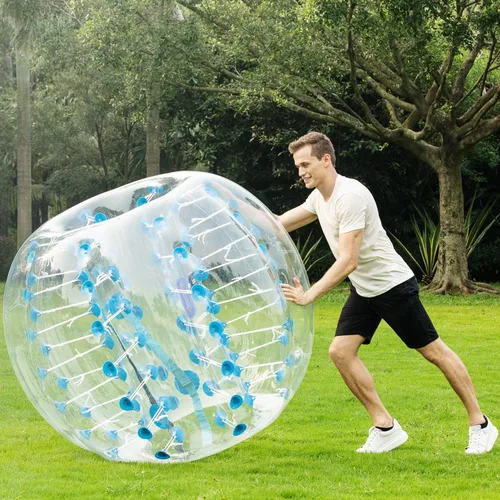 Miniatura 4 de Balones burbuja de fútbol inflables para adolescentes/adultos, bola de Zorb para el cuerpo de 1,2 m/1,5 m de diámetro, 1 paquete