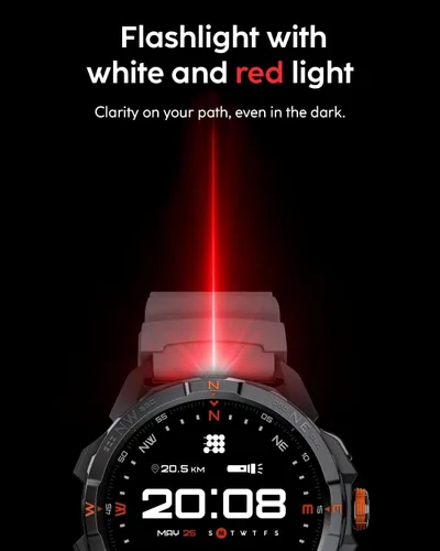 Miniatura 8 de Cubitt Terra - Reloj inteligente resistente con GPS de doble banda, pantalla AMOLED de 1.48 pulgadas, mapas sin conexión, VITA AI, entrenador AI