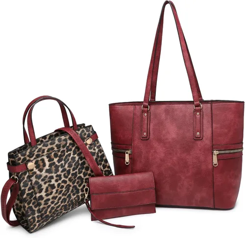 Miniatura 9 de Bolsos y bolsos de mano para mujer, bolso tipo tote, bolso de hombro con asa superior, bolso tipo sobre, juego con cartera, bolso grande de trabajo