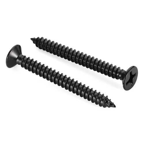 Miniatura 6 de Mellewell Tornillos para chapa metálica de cabeza plana #14 x 3 (disponibles de 5/8 a 3 pulgadas), tornillos para madera, acero inoxidable 304 18-8