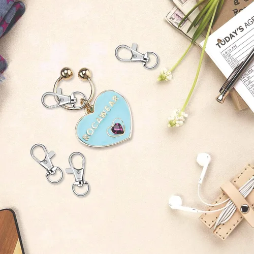 Miniatura 7 de 60 ganchos de clip para llavero, cierres giratorios, gancho a presión, cierre de pinza de langosta para llavero, manualidades, joyería y manualidades