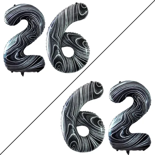 Miniatura 39 de Goer, conjunto de globos de papel aluminio para decoraciones de cumpleaños, globos de las letras de feliz cumpleaños y de números Oro