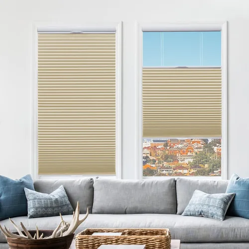 Miniatura 59 de Tonature Persianas Celulares de Tamaño Personalizado para Ventanas Cortinas Blackout sin Cordón Persianas Enrollables Protección UV Aislamiento