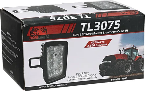 Miniatura 7 de TIGERLIGHTS TL3075 Luz LED de montaje lateral 12V compatible con/reemplazo para caso/IH Magnum 215, Magnum 245, Magnum 255, Magnum 260, Magnum 275