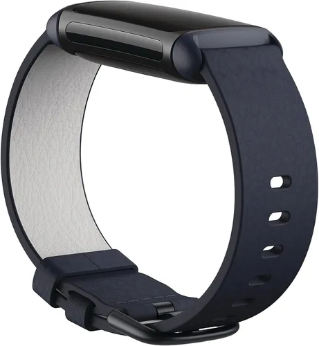 Miniatura 2 de Fitbit Charge 5, correa de cuero vegano, índigo, grande