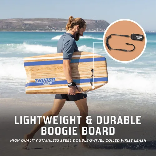 Miniatura 4 de THURSO SURF Quill 42'' Tabla de bodyboard ligera y duradera con núcleo EPS, cubierta IXPE, base pulida de HDPE, puntal FRP, cola crescent, doble