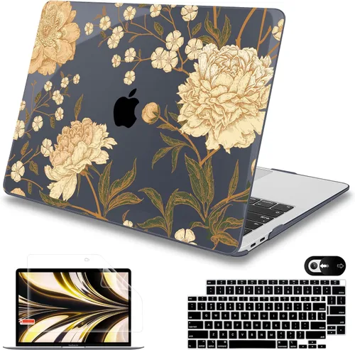 Miniatura 17 de Mektron Funda para MacBook Air de 13 pulgadas M1 A2337 A2179 A1932, carcasa dura 2018-2021 Air de 13 pulgadas con Touch ID, diseño exclusivo