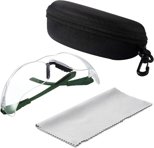 Miniatura 7 de xaegistac Gafas de tiro antivaho, protección ocular para el campo de tiro, lentes de seguridad ajustables con estuche rígido con cremallera