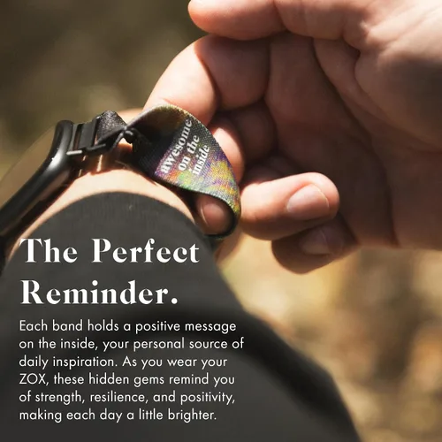 Miniatura 5 de ZOX Correa para Apple Watch, banda elástica con afirmaciones motivacionales y hermosas obras de arte, regalos para hombres, mujeres y niños