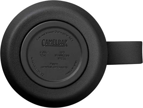 Miniatura 6 de CamelBak Horizon - Taza de campamento de 12 onzas, acero inoxidable aislado, tapa de tres modos, color negro