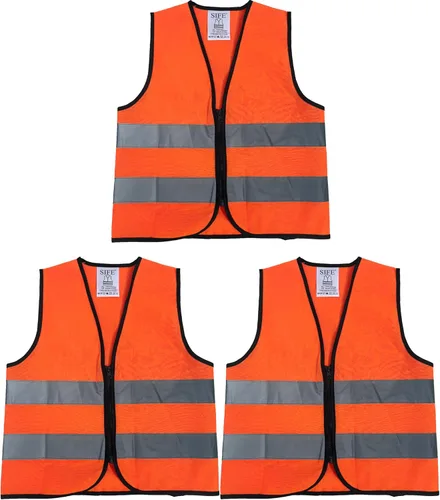 Miniatura 45 de Chaleco de seguridad SIFE para niños de 3 a 12 años, con tecnología compatible 3M, 6 colores - malla y punto Púrpura